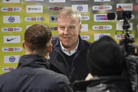 Portsmouth Manager Kenny Jackett interview during the EFL Sky Bet League 1 match between Portsmouth and Fleetwood Town at Fratton Park, Portsmouth, England on 15 December 2020.