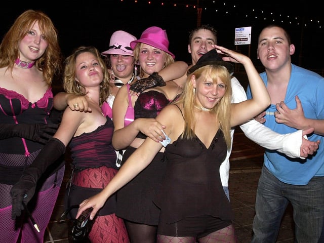 Face on the floor revellers having a good time arriving outside the Envy nightclub at South Parade, Southsea. Picture: Michael Scaddan (042800-0091)