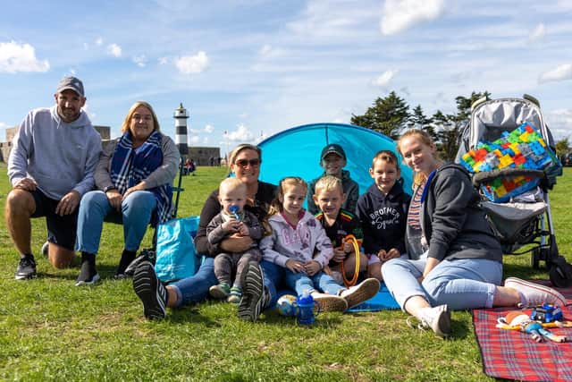 The Skee and Cobb families from Stamshaw at Live at The Bandstand 2022. Photos by Alex Shute