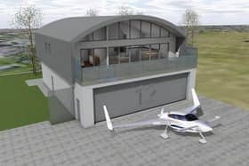 Hangar homes  that businessman Peter Day wants to build at Solent Airport