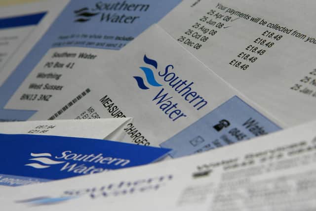 A Southern Water bill. Picture: Chris Ison/PA Wire