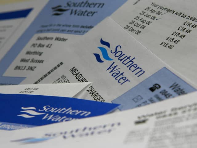 A Southern Water bill. Picture: Chris Ison/PA Wire