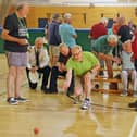 Blind veterans enjoying sports day at the HMS Sultan Summer Camp. Picture: PO Photographer Pepe Hogan