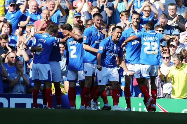 Pompey beat Dagenham & Redbridge on the opening day of the 2015-16 season. Picture: Joe Pepler