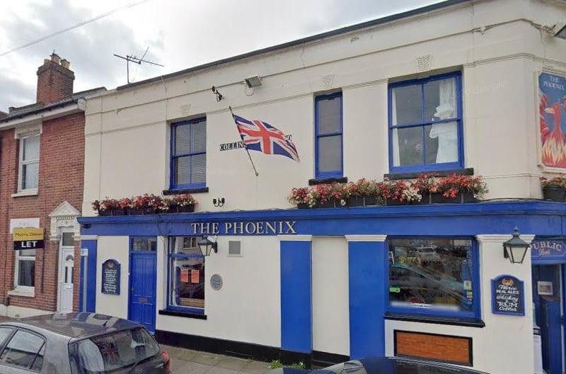 The Phoenix in Duncan Road, Southsea, PO5 2QU, has a 4.5 star rating on Google reviews based on 426 ratings.