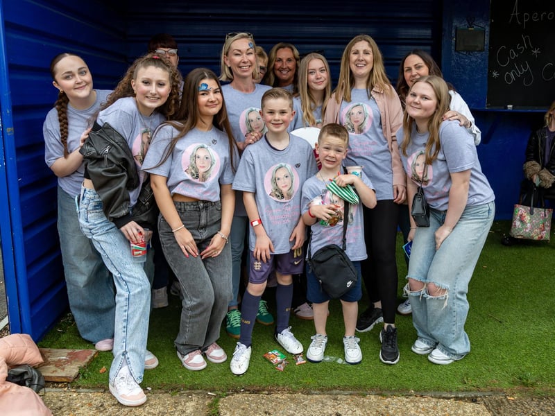 Sherie's family were there to raise money and awareness for Melanoma UK.
