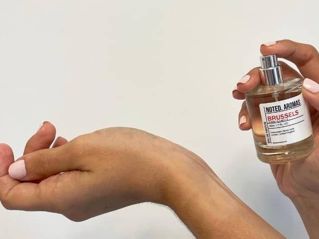 Simply spray perfume on - don’t rub it in!