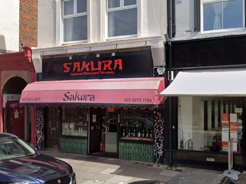 Sakura Japanese Restaurant in Albert Road has a great selection of sushi and noodle dishes.