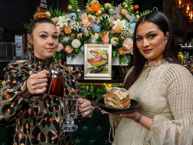 Managers Alex Frankland, left, and Naahzat Mozumder have launched The Little Tea Shop of Horrors at Ripper and Co, Osborne Road, SouthseaPicture: Chris Moorhouse