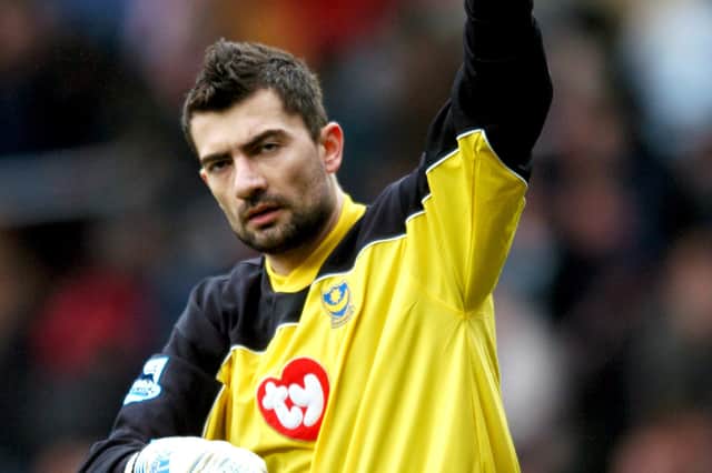 Shaka Hislop has admitted he had a 'bizarre' relationship with former Pompey goalkeeping rival Kostas Chalkias (pictured). Picture: John Walton