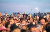 Fan watching Suede playing at Victorious Festival, Southsea on Sunday 28th August 2022Picture: Habibur Rahman