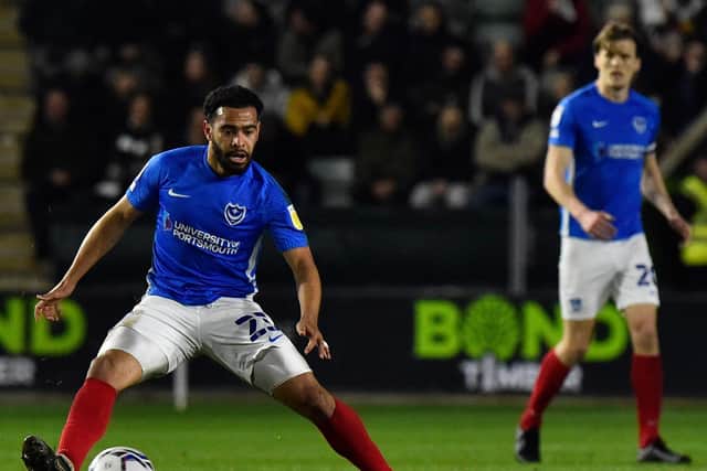 Louis Thompson's error unfortunately cost Pompey in the defeat to Plymouth. Picture: Graham Hunt