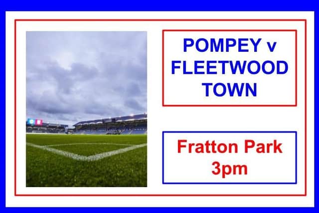 Pompey take on Fleetwood today at Fratton Park.