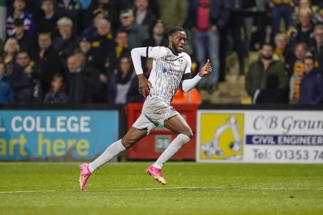 Abu Kamara was handed his seventh successive start on Pompey's left wing in Tuesday night's goalless draw at Cambridge United. Picture: Jason Brown/ProSportsImages