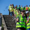 Staff from Lead Forensics during their litter pick in Southsea on Wednesday 
Picture: Habibur Rahman