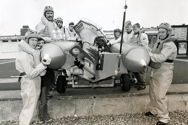 The lifeboat at Southsea in April 1989. The News PP799