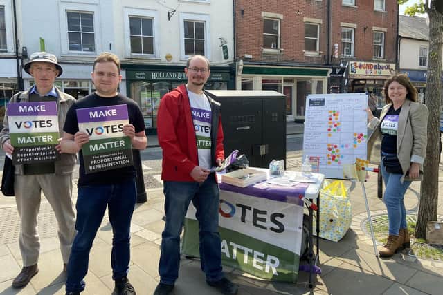 Make Votes Matter campaigners in Romsey, Hampshire. Picture: Contributed