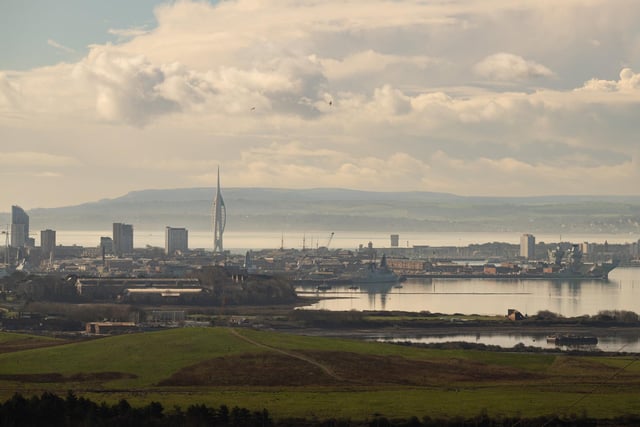 Portsdown Hill has some absolutely spectacular viewpoints over the city - if you are looking for a budget friendly Valentine's Day activity, why not take a picnic and watch the sun go down. Pictured is: View from Portsdown Hill Picture: Keith Woodland (030321-7)