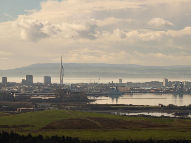 Portsdown Hill has some absolutely spectacular viewpoints over the city - if you are looking for a budget friendly Valentine's Day activity, why not take a picnic and watch the sun go down.    Pictured is: View from Portsdown Hill  Picture: Keith Woodland (030321-7)