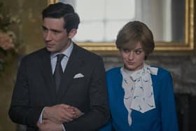 A scene from The Crown Season 4. Picture shows Prince Charles (Josh O'Connor) and Princess Diana (Emma Corrin)