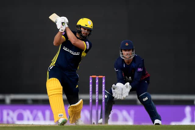 Rilee Rossouw is one of four Hampshire players currently overseas. Photo by Alex Davidson/Getty Images.