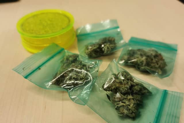 Gosport police have defended spending time uncovering a small stash of cannabis as being important in efforts to tackle serious criminality. Picture: Hampshire Constabulary