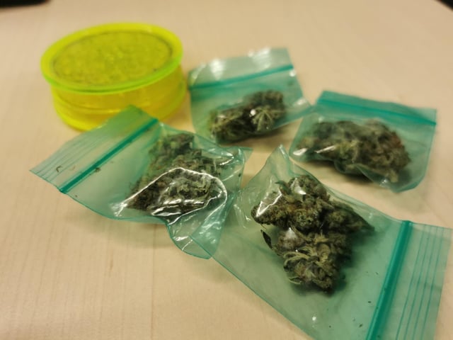 Gosport police have defended spending time uncovering a small stash of cannabis as being important in efforts to tackle serious criminality. Picture: Hampshire Constabulary