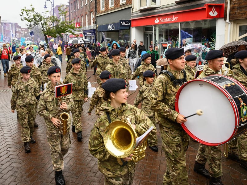 Pictured is: The fantastic procession through Gosport town centre
Picture: Keith Woodland (170721-48)
