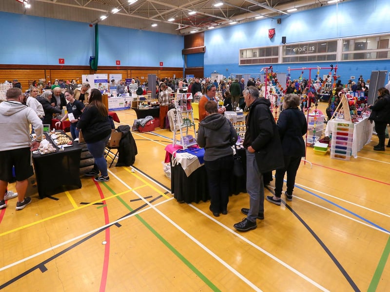 Fareham Indoor Christmas market, Fareham Leisure Centre
Picture: Chris Moorhouse