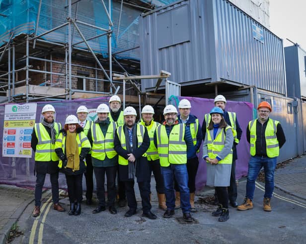 Brewery House, originally Long & Co’s Brewery bottling store in Southsea, celebrated its ‘topping out’ milestone this month as construction reached its highest point.