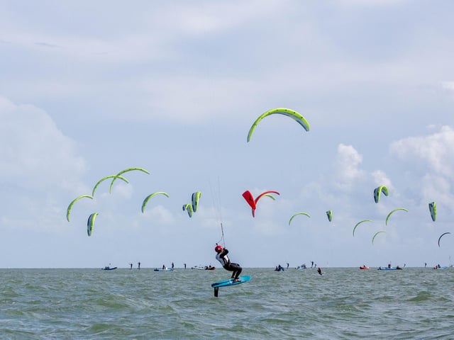 The Formula Kite European Championships start in Portsmouth, Southsea on Thursday 21st September 2023Pictured: Competitors at the eventPicture: Habibur Rahman