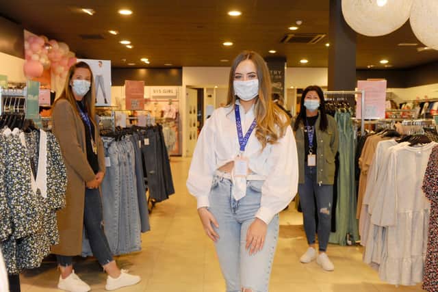Lisa Jones, manager, Kallie Harris, sales advisor and Kellyanne Gordon, supervisor at New Look in West Street, Havant. Picture: Sarah Standing