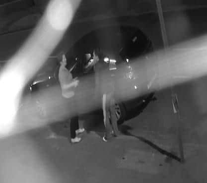 CCTV image from Old Milton Road of the two potential witnesses. Picture: Hampshire Constabulary