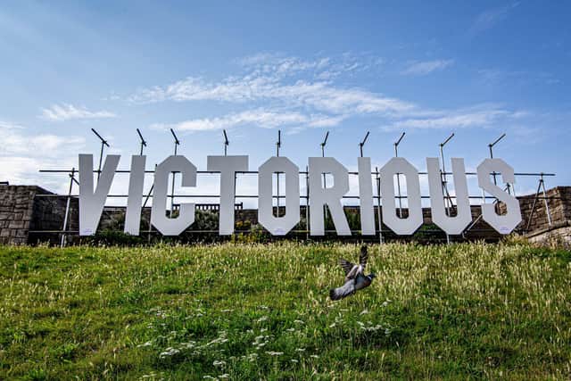 Development of Victorious festival underway in Southsea on 11 August 2021. Picture: Habibur Rahman