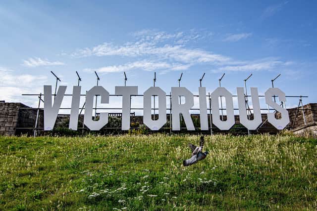Development of Victorious festival underway in Southsea on 11 August 2021.  Picture: Habibur Rahman