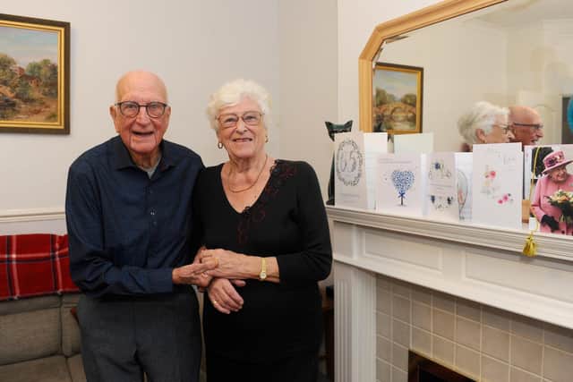 Leonard and Valerie Pauley from Copnor, celebrated their Sapphire Wedding Anniversary on October 18, 2020. Picture: Sarah Standing (291020-7264)