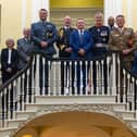 Representatives of the County Council and the Armed Forces gathered for the ceremony