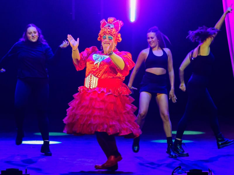 Pictured is: Jack Edwards Panto Dame with the Kings School of Performing Arts Picture: Keith Woodland (080921-14)