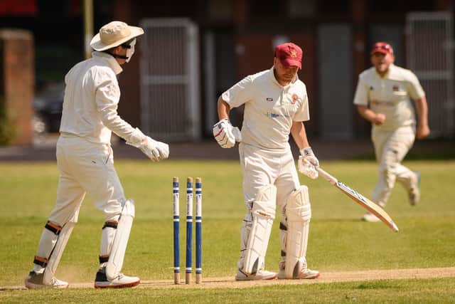 Ollie Jones is bowled by Fareham's Connor Clark

Picture: Keith Woodland