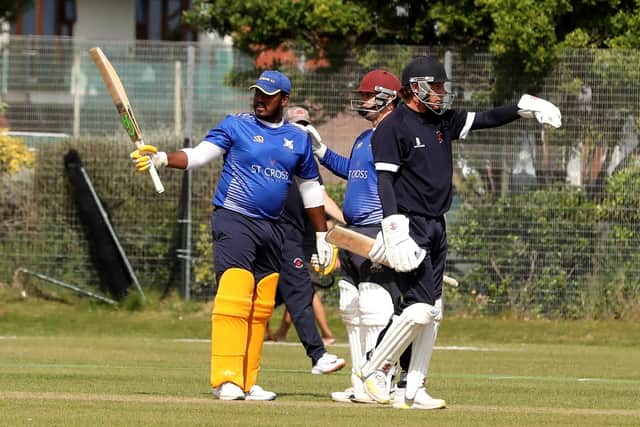 Minhaj Jalill acknowledges the applause after reaching his half century

Picture: Sam Stephenson.