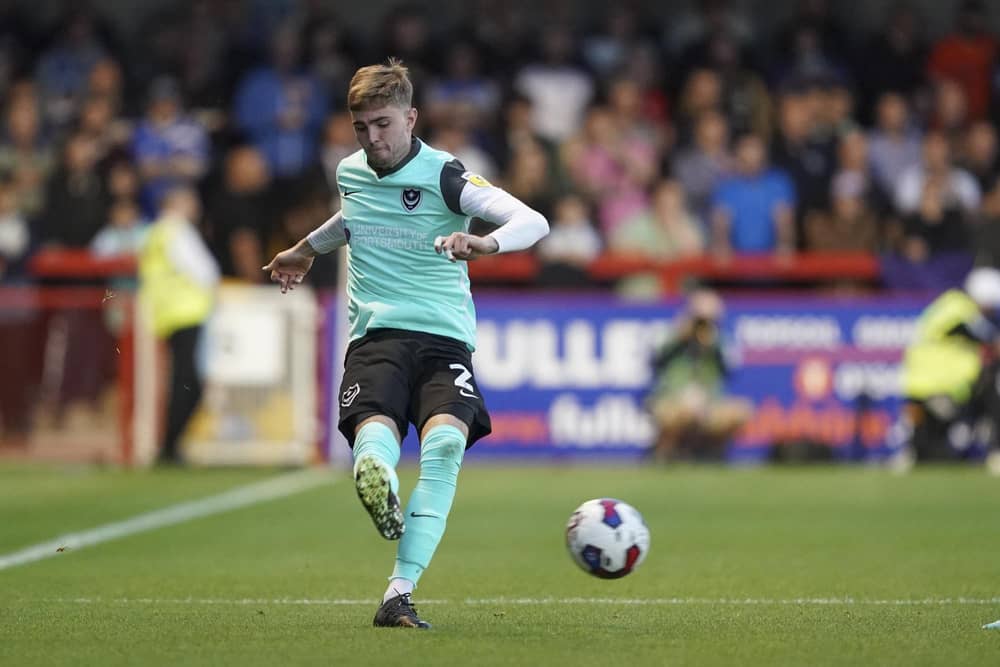 Zak Swanson was overlooked for the left-footed Connor Ogilvie at right-back at Burton in the absence of the injured Joe Rafferty. Picture: Jason Brown/ProSportsImages