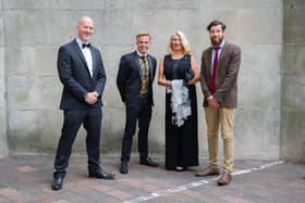 Peter Hooley (far right) with, from left, Dr Chris Worrall, Jaimes Harrington and Anne Stevens representing the University of Portsmouth at last year’s The News Business Excellence Awards