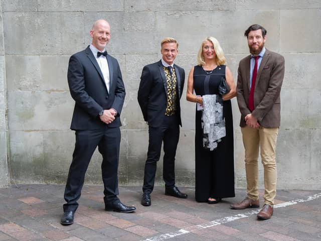 Peter Hooley (far right) with, from left, Dr Chris Worrall, Jaimes Harrington and Anne Stevens representing the University of Portsmouth at last year’s The News Business Excellence Awards