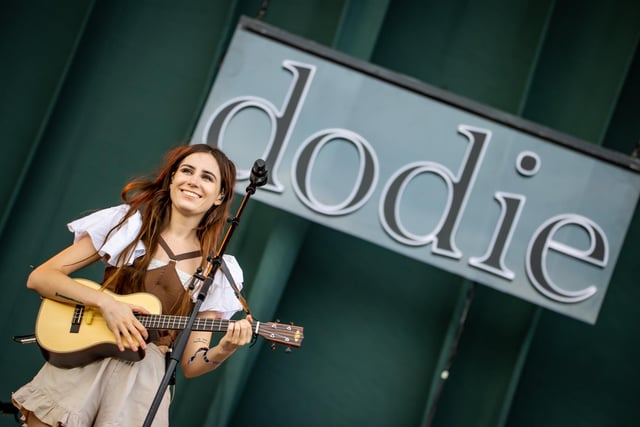 Pictured - Dodie Performing on the Common Stage. Photos by Alex Shute