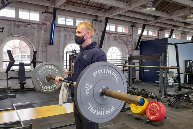 Personal trainer Luke Ralls at Marina Fitness in Gosport Picture: David George