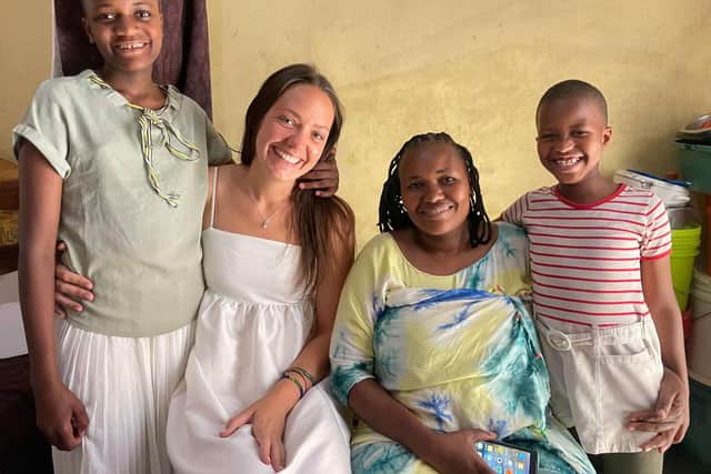 Hope Prosser with Mama Nora and her two daughters