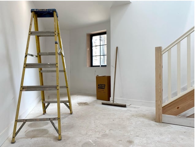 Part of a series of pictures inside Kingston Prison taking during work to redevelop the building as a residential block in 2021-22 - 'Old Portsmouth Gaol'. Picture by Grant Capstick Photography