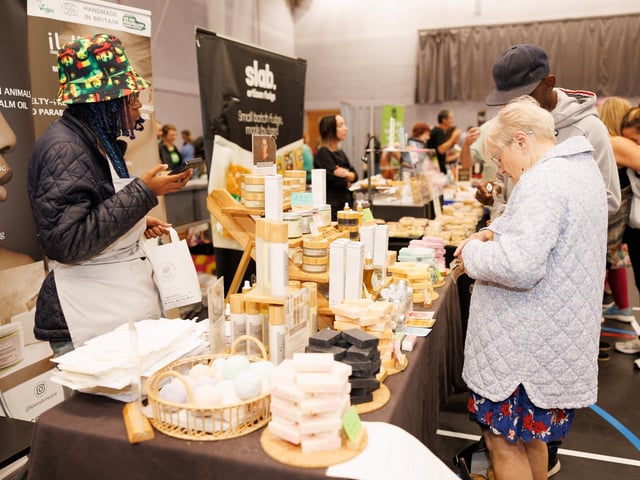 Portsmouth Vegan Festival 2024 drew in hundreds of people who were greeted with a range of vegan stalls and businesses.   Picture:Marcin Jedrysiak