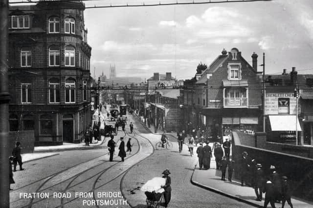 Fratton Road looking north from Fratton Bridge, possibly about the turn of the last century. Picture: costen.co.uk