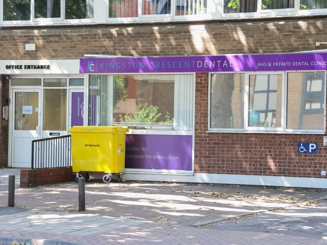 Kingston Crescent Dental in North End has a 4.2 rating from 62 Google reviews. One patient said: "Really nice Calm place, dentist was really good with our 5 year old son."